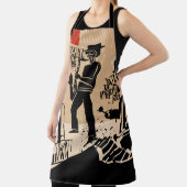 ヴィンテージバンドのポスター:クールデザイン エプロン (インサイチュ)