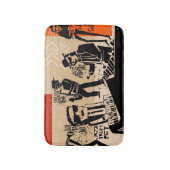 ヴィンテージバンドのポスター:クールデザイン バスマット (正面縦)