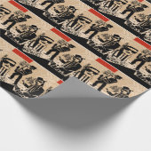 ヴィンテージバンドのポスター:クールデザイン ラッピングペーパー (角)