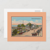 ヴィンテージバンドスタンドコンサートデイトナビーチフロリダ ポストカード (正面/裏面)