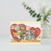 ヴィンテージバンニーズバレンタイン シーズンポストカード (スタンド正面)