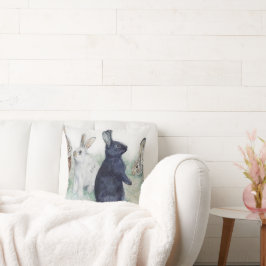 ヴィンテージバンニー、ハッピーイースターアクセント枕 クッション