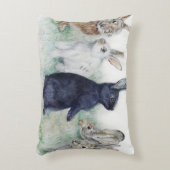 ヴィンテージバンニー、ハッピーイースター アクセントクッション (正面(垂直))