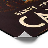 ヴィンテージバンフ国立公園カナダ旅行ポスター ポスター (角)