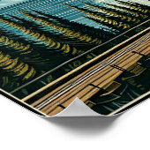 ヴィンテージバンフ国立公園カナダ旅行ポスター ポスター (角)