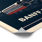 ヴィンテージバンフ国立公園カナダ旅行ポスター ポスター (角)