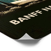 ヴィンテージバンフ国立公園カナダ旅行ポスター ポスター (角)