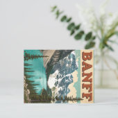 ヴィンテージバンフ：ルイーズ湖&ピーク ポストカード (スタンド正面)