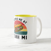 ヴィンテージバンミベトナムサンドイッチマグ ツートーンマグカップ (正面右)