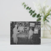 ヴィンテージバーで飲む ポストカード (スタンド正面)