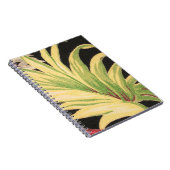 ヴィンテージバーククロス生地プリントスパイラルノート ノートブック (右側)