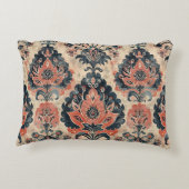 ヴィンテージバーククロス繊維デザイン アクセントクッション (裏面)