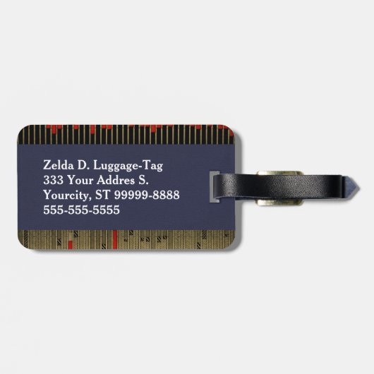 ヴィンテージバーグラフ ラゲッジタグ (裏面横)