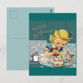 ヴィンテージバーサデー ポストカード (正面/裏面)