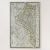 ヴィンテージバージニアの地図(1889) ジグソーパズル (縦)