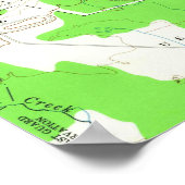 ヴィンテージバージニアの地図(1965年) ポスター (角)