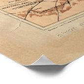 ヴィンテージバージニアの地形図(1892) ポスター (角)