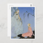 ヴィンテージバージニアスターレットフェアリーとプリンセス ポストカード (正面/裏面)