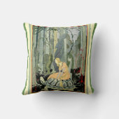 ヴィンテージバージニアスターレットフェアリープリント枕 クッション (裏面)