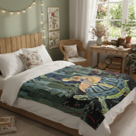 ヴィンテージバージニアスターレットプリンセスライドトルトーズ フリースブランケット