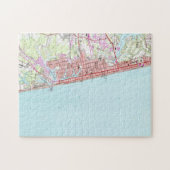 ヴィンテージバージニアビーチの地図(1965) 2 ジグソーパズル (横)