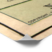 ヴィンテージバージニア内戦の戦場の地図(1912) ポスター (角)