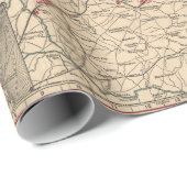ヴィンテージバージニア南北戦争バトルフィールドマップ, 1895 ラッピングペーパー (ロールコーナー)