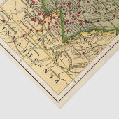 ヴィンテージバージニア南北戦争バトル地図の切り離し 薄葉紙 (詳細)