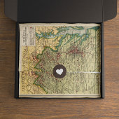 ヴィンテージバージニア南北戦争バトル地図の切り離し 薄葉紙