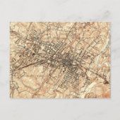 ヴィンテージバージニア州シャーロテビルの地図(1960年) ポストカード (正面)