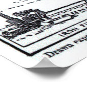 ヴィンテージバージニア州・ウェストバージニアの地図(1912) ポスター (角)