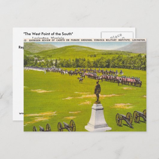ヴィンテージバージニア軍隊研究所 ポストカード (正面/裏面)