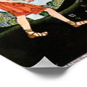 ヴィンテージバージニア・スターレット・ドラゴン・ミートウォリアー ポスター (角)