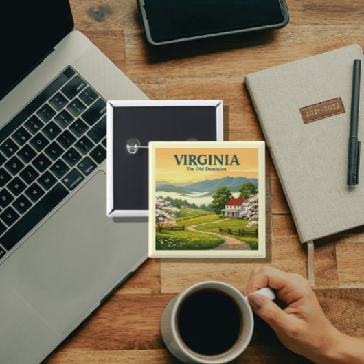 ヴィンテージバージニア 缶バッジ