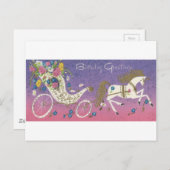 ヴィンテージバースデーグリーティングキャリッジ ポストカード (正面/裏面)