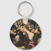 ヴィンテージバースデーパーティーバルーン，ハリウッドテーマ キーホルダー (裏面)