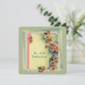 ヴィンテージバースデーパーティー招待状 招待状 (スタンド正面)