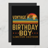 ヴィンテージバースデー限定版 招待状 (正面/裏面)