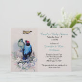 ヴィンテージバーズインネストベビーシャワー招待状 招待状 (スタンド正面)