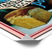 ヴィンテージバーズカスタードブランマンジェエッグ&ベーキングポー ポスター (角)