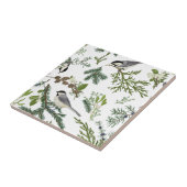 ヴィンテージバーズグリーンフローラ《鳥》アメリカゴガラアールヌーボー タイル (側面)