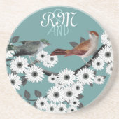 ヴィンテージバーズコースターズブライド&グルーマーイニシャル コースター (正面)