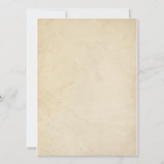 ヴィンテージバーズネストカスタムウェディング招待状 招待状 (裏面)