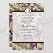 ヴィンテージバーズベリーダマスウェディング招待状 招待状 (正面/裏面)