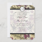 ヴィンテージバーズベリーダマスウェディング招待状 招待状 (正面)