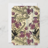 ヴィンテージバーズベリーダマスウェディング招待状 招待状 (裏面)