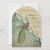 ヴィンテージバーズマルガリータハワイアンブルーダマスク 招待状 (正面)