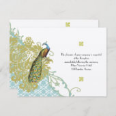 ヴィンテージバーズラグーンエンダイブダマスク披露宴カード エンクロージャーカード (正面/裏面)