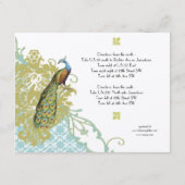 ヴィンテージバーズラグーンエンダイブダマスク披露宴カード エンクロージャーカード (裏面)