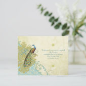 ヴィンテージバーズラグーンエンダイブダマスク披露宴カード 招待状 (スタンド正面)